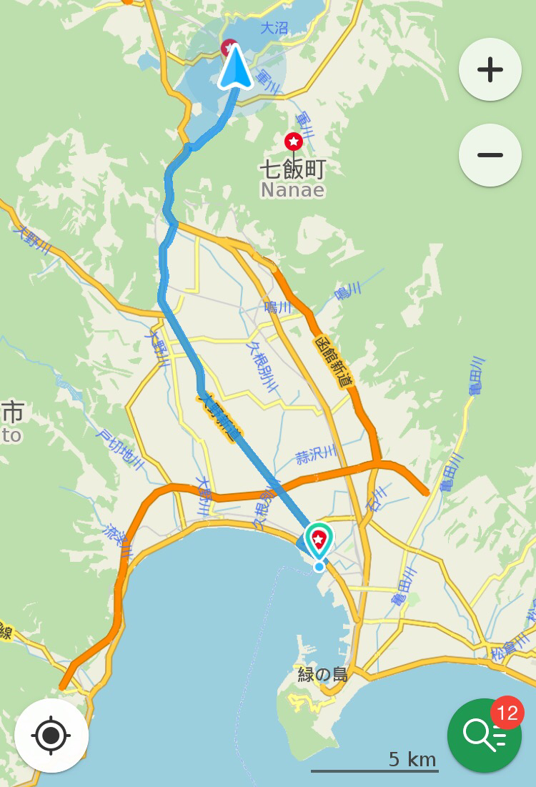 12 ème jour 40 km lac onuma Hakodate 